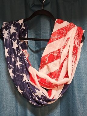 American Flag Infinity Scarf - Red, White & Blue